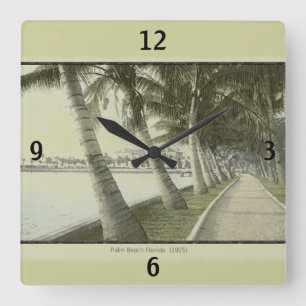 1905 Palm Beach Florida Horloge murale