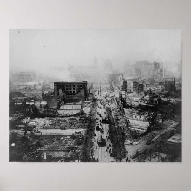 1906 earthquake San Francisco, California Poster (Vorne)
