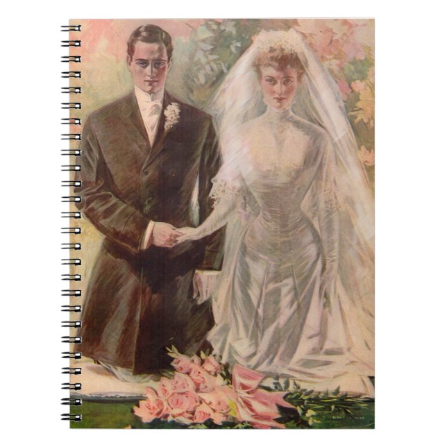 1906 Edwardian Hochzeit Notizblock (Vorderseite)