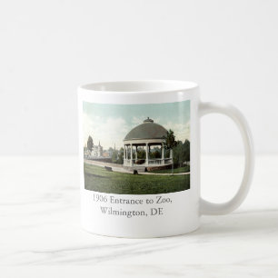 1906 Eingang zum Zoo, Wilmington, DE Kaffeetasse