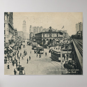1906 Herald Square, New York City Vintag Poster