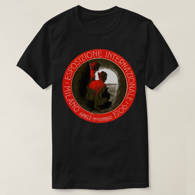 1906 Messe Mailand Italien T-Shirt (Design vorne)