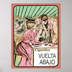 1906 Vintage Zigaretten-Anzeige Poster