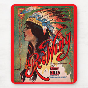 1907 Redwing sheet music cover Mousepad
