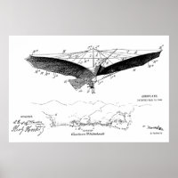1908 Flying Wing Patent Zeichnend Kunstdrucke