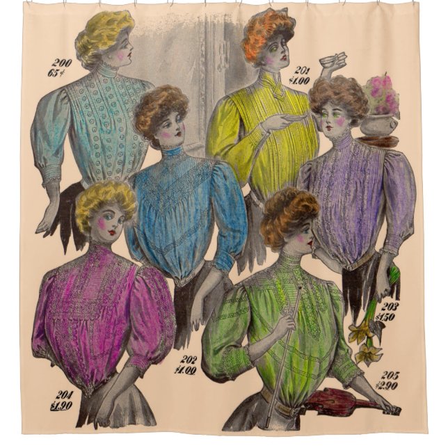 1908 Gimbels Damenblusen Blusen Aufhebung Nr. 2 Duschvorhang (Vorderseite)