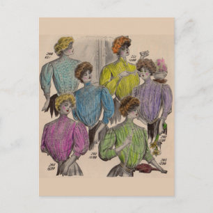 1908 Gimbels Damenblusen Blusenaufhängung Nr. 1 Postkarte