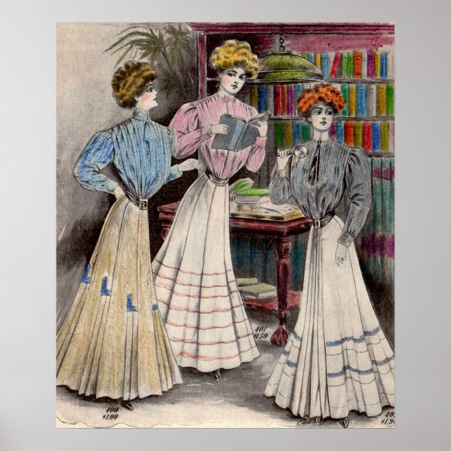 1908 Gimbels dresses no. 1 Poster (Vorne)