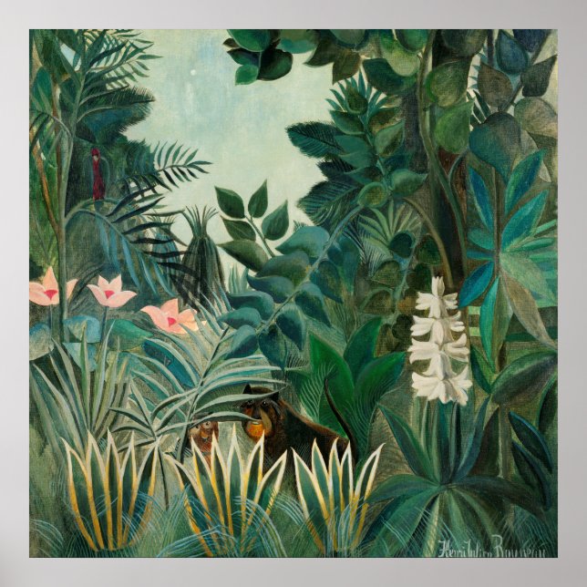 1908  Henri-Rousseau-Gemälde Poster (Vorne)