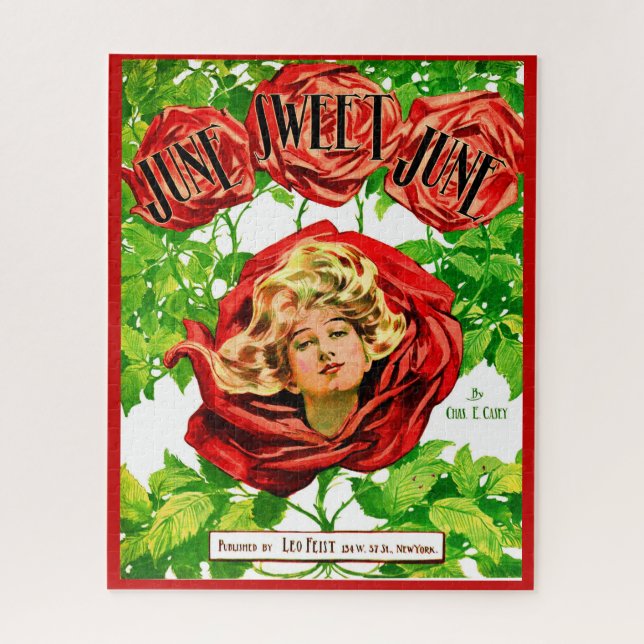 1908 Juni Sweet June Notenblatt drucken (Vertikal)