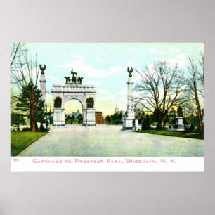 1908 Vintag Prospect Park, Brooklyn, NY Poster