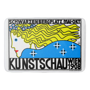1908 Wiener Jugendstil-Messe Maiden Badematte