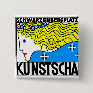 1908 Wiener Jugendstil-Messe Maiden Button