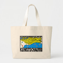 1908 Wiener Jugendstil-Messe Maiden Jumbo Stoffbeutel