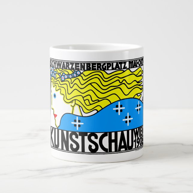 1908 Wiener Jugendstil-Messe Maiden Jumbo-Tasse (Vorderseite)