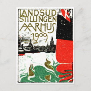 1909 Aarhus Dänemark Ausstellungspaket Postkarte