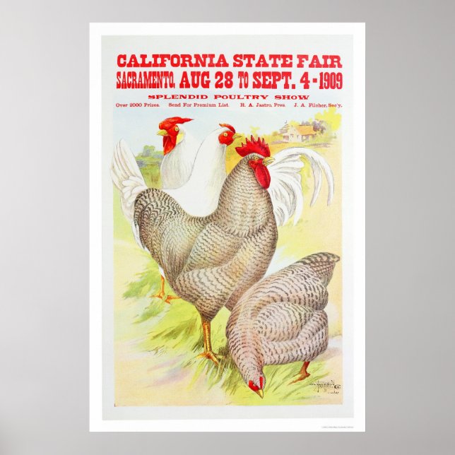 1909 California Staat Fair Poster (Vorne)
