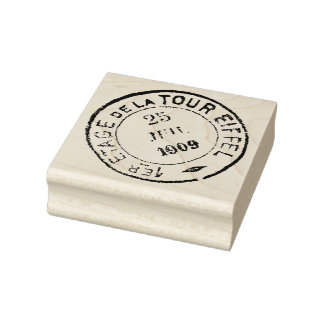 1909 Eiffelturm Postmark Rubber Art Briefmarke Gummistempel