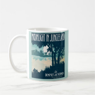 1909 Mondlicht in Jungleland Notendecke Kaffeetasse