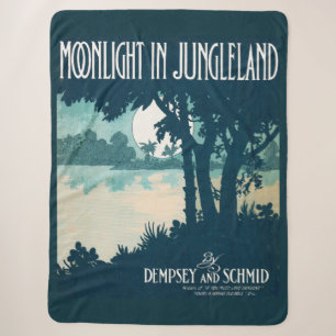 1909 Mondlicht in Jungleland Notendruck Sherpadecke
