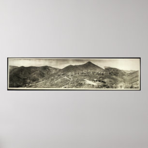 1909 panoramische Ansicht, Jerome, AZ Yard-langes Poster