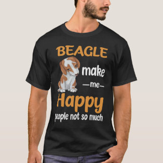 190 Beagle macht mich glücklich T-Shirt