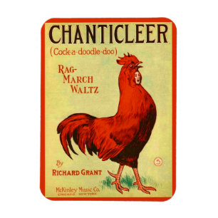 1910 Chanticle Notendruck Magnet
