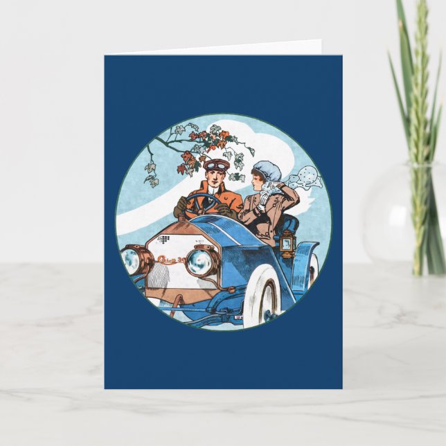 1910 Cole 30 Flyer Feiertagskarte (Vorderseite)