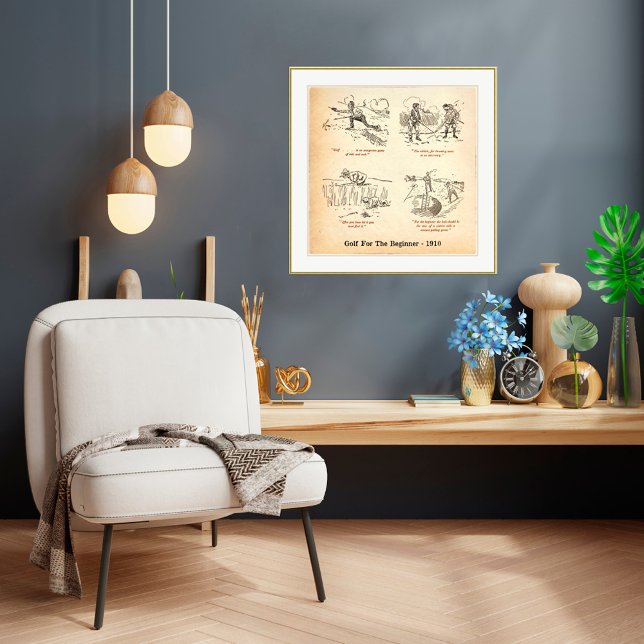 1910 Golf für den Anfänger Print Poster (Von Creator hochgeladen)