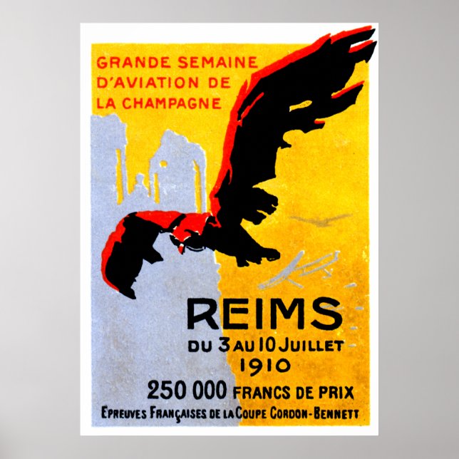 1910 Reims Air Show Poster (Vorne)