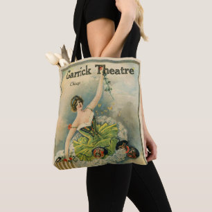 1910 Schönes Thespian Garrick Theater Chicago Tasche