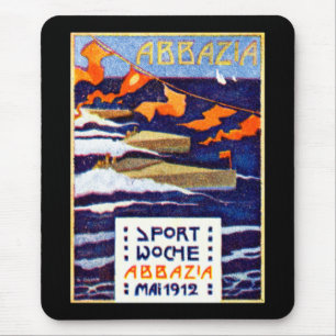 1912 Abbazia Speed Boat Races Mousepad
