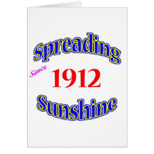 1912 ausgebreiteter Sonnenschein