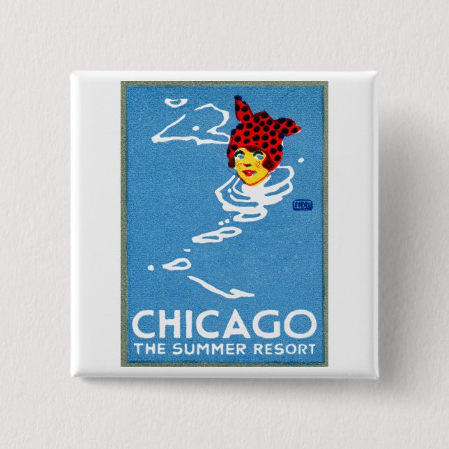 1912 Chicago, The Summer Resort Button (Vorderseite)
