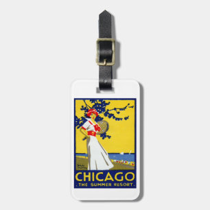 1912 Chicago, The Summer Resort Gepäckanhänger