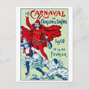 1912 Französischer Karneval Postkarte