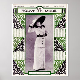 1912 Frau in einem Strippenrock-Anzug Poster