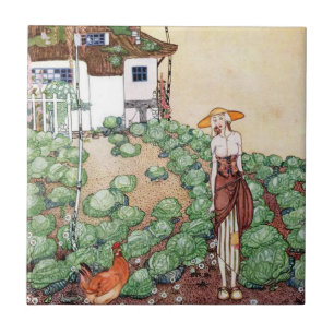 1912 in Pulverform und Crinoline von Kay Nielsen Fliese