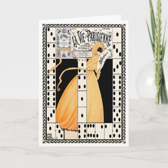 1912"LASS DER SPIELE BEGINNT"ART DECO FRANZÖSISCH  KARTE (Vorderseite)