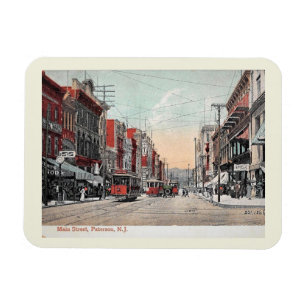 1912, Main St, Paterson NJ Vintag Style Magnet