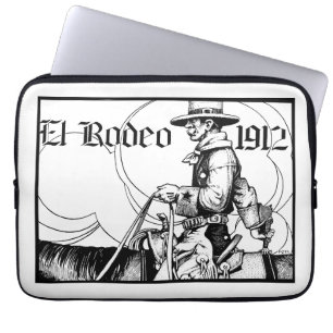 1912 Rodeo Cowboy Country western Art Laptopschutzhülle