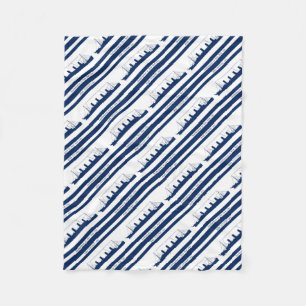 1912 titanischer blauer Streifen 5 Fleecedecke