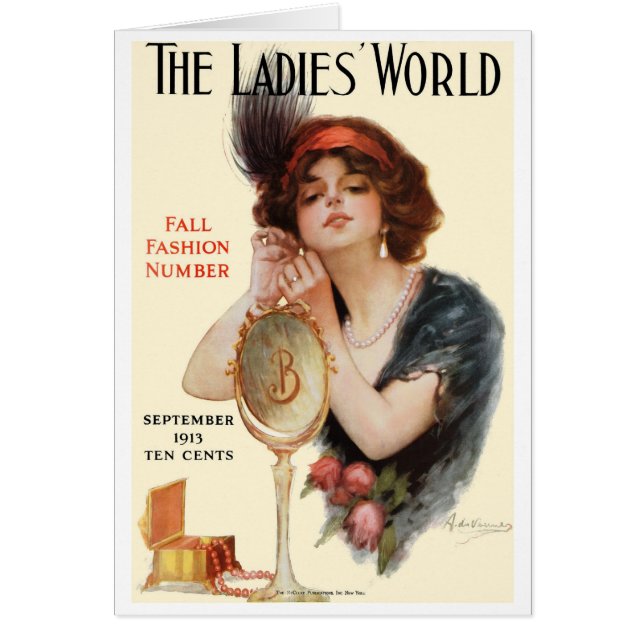 1913 ARTS RARE DE COUVERTURE DU "MAGAZINE MINIS" (Devant)