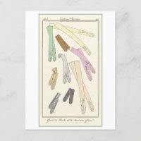 1913 Illustration zum Vintagen Handschuh