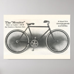 1913 Vintag das "Monitor Bicycle Ad Art Poster" Poster