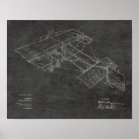 1913 Vintage Flugzeugpatentkunst Zeichnend Druck