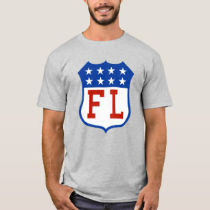1914 Bundesstaatlich League Pro Baseball Retro-Log T-Shirt