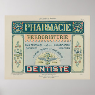 1914 Charayron Pochoir Kunst Ornament Pl14 Poster