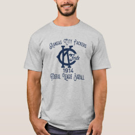 1914 Kansas City Packers Baseball Bundesstaatlich T-Shirt