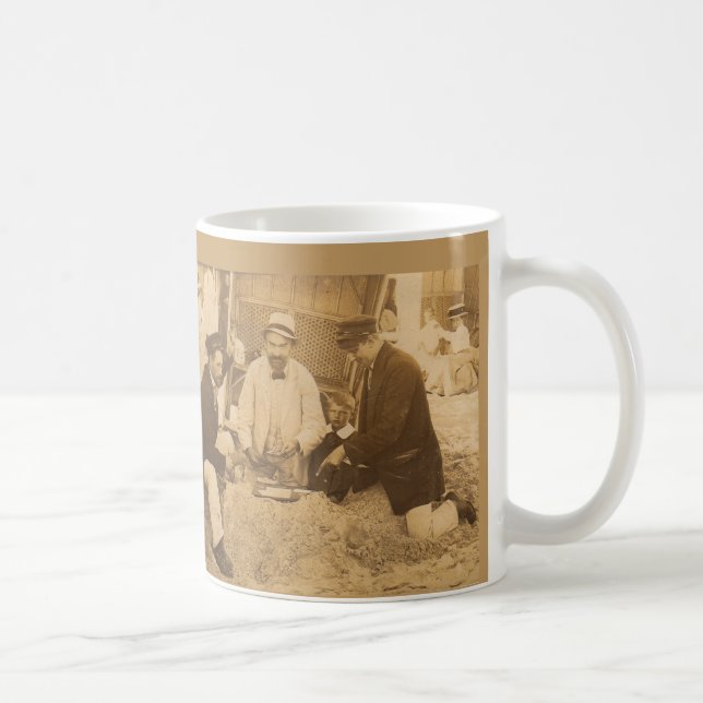 1914 Spaß am Strand RPPC Kaffeetasse (Rechts)
